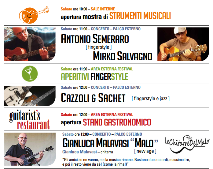 Programma sabato 25 maggio